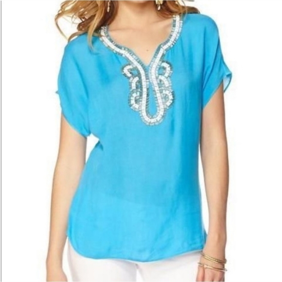 Lilly Pulitzer Valencia Top - Picture 1 of 2